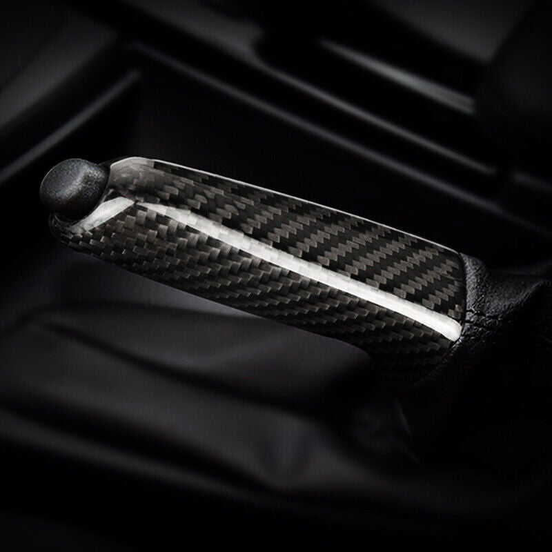 carbon fiber car handle handbrake cover trim for BMW 3 Series E91 E92 E93