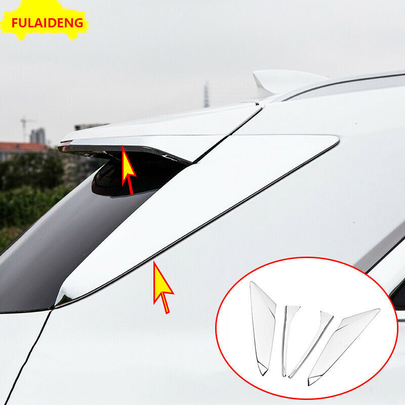 Fit for Cadillac XT5 2017-2022 Chrome Rear Wing Side Spoiler Cover Decorate 4P