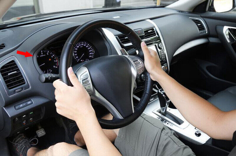 Dashboard Panel Frame Cover Trim for Nissan Altima Teana 2013-18 Matte Silver