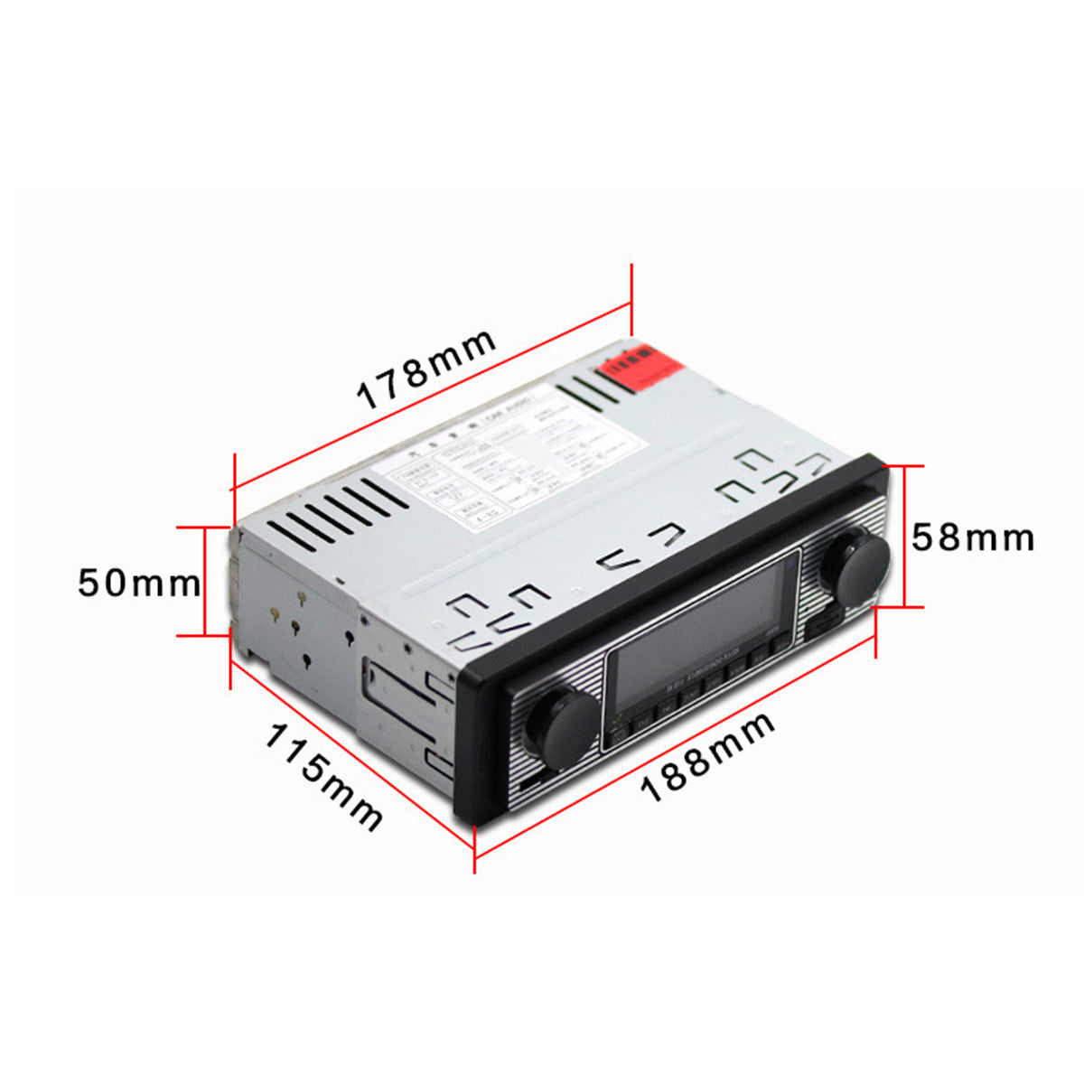 Bluetooth Car Stereo Audio In-Dash FM Aux Input Receiver SD USB MP3 Radio Player