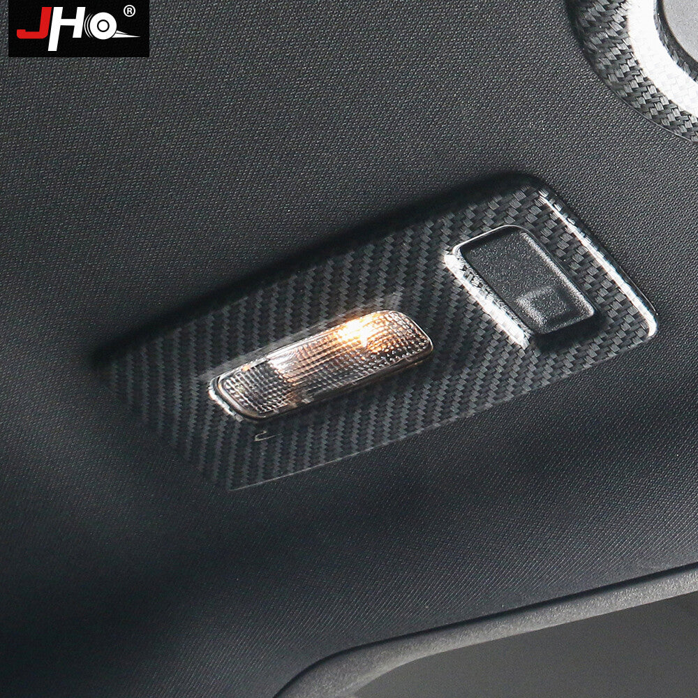 2PCS Carbon Fiber Car Rear Reading Light Cover Trim for Ford Explorer 2011-2019
