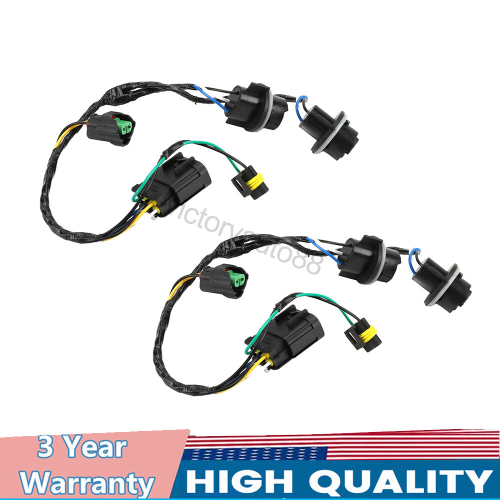2x 158541609 645-745 Headlight wiring harness suitable for Chevrolet Silverado 2500 3500