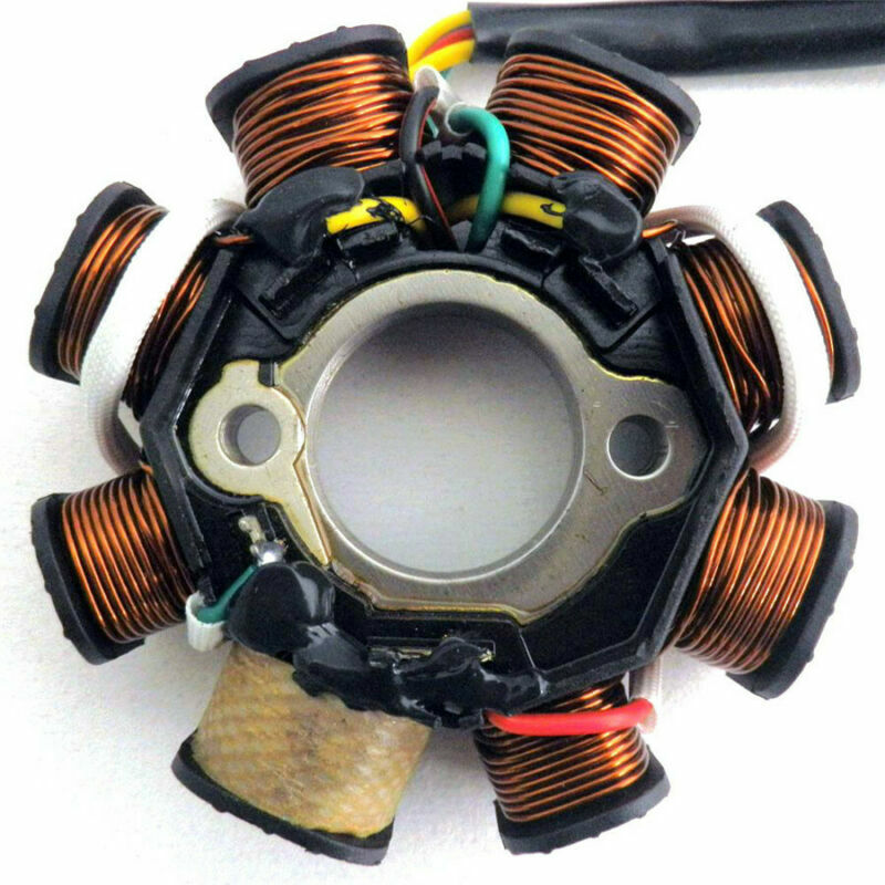 DC Ignition Stator Magnetic Coil Generator 8 Rod for GY6 150cc 125cc Scooter ATV