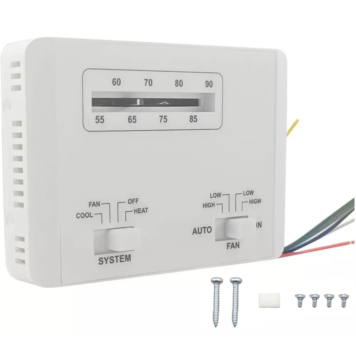 White Plastic Thermostat Accessories 7330G3351 For Coleman RV Air Conditioner