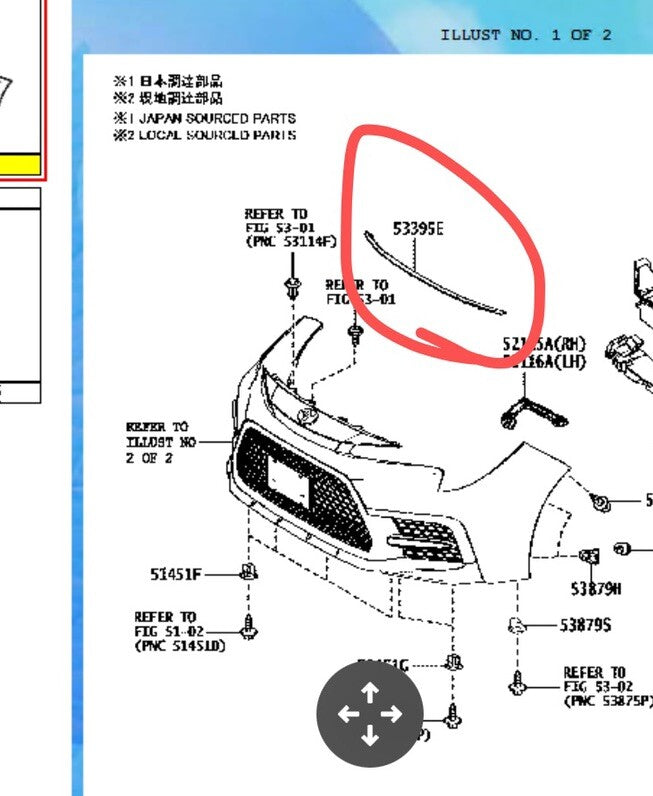 OEM Engine Hood Seal 53395-02240 for 2019-2024 for Toyota for Corolla