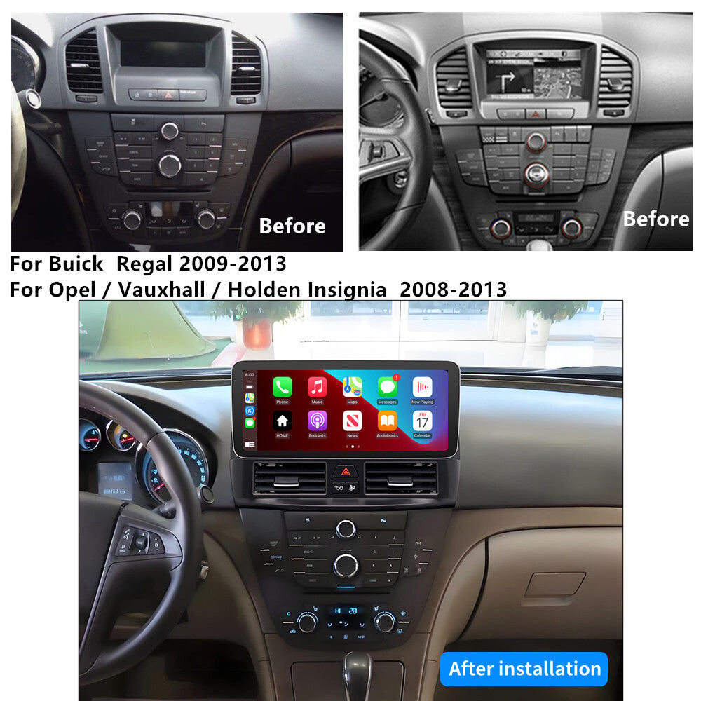 12.3w/ Carplay Car Stereo Radio GPS Navigation Wifi for Buick Regal 2009-2013