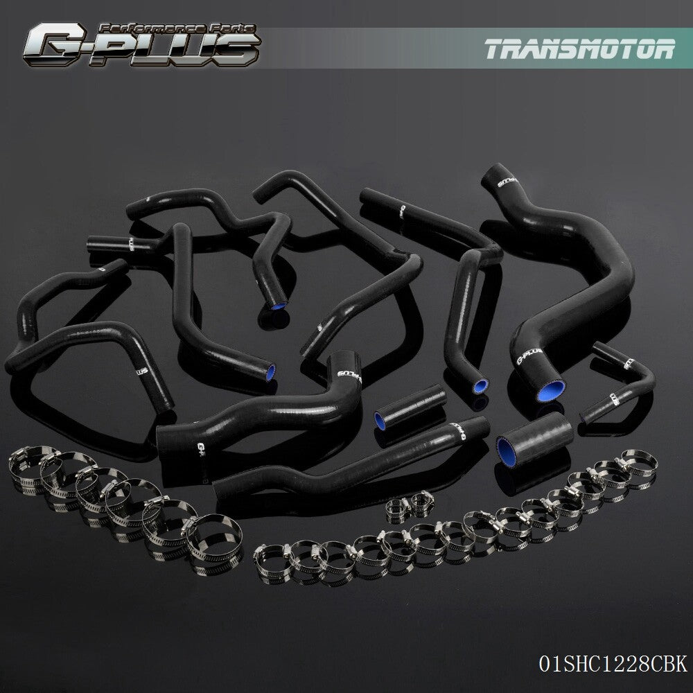 Suitable for the all-new for Ford Mondeo 2013 - 2016 2.0T, black silicone radiator hose piping.
