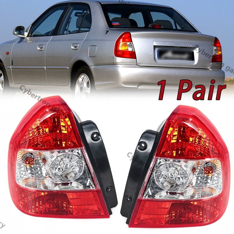 2PCS Side Rear Tail Light Stop Brake Lamp for Hyundai Accent 2001-2004