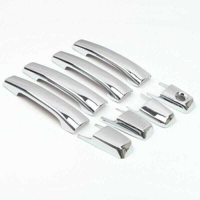 Chrome 12PCS Door Handle Bowl Cover Trim for Mitsubishi Montero Pajero 2009-2021