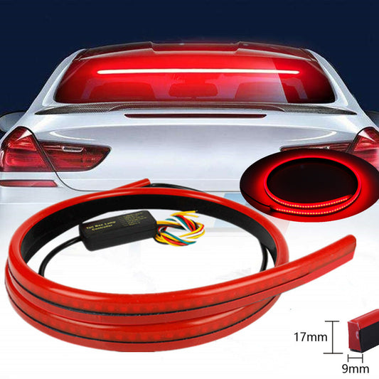 Car 144 Red LED Centre High Mount Third Stop Brake Light Bar Signal Flowing Lamp