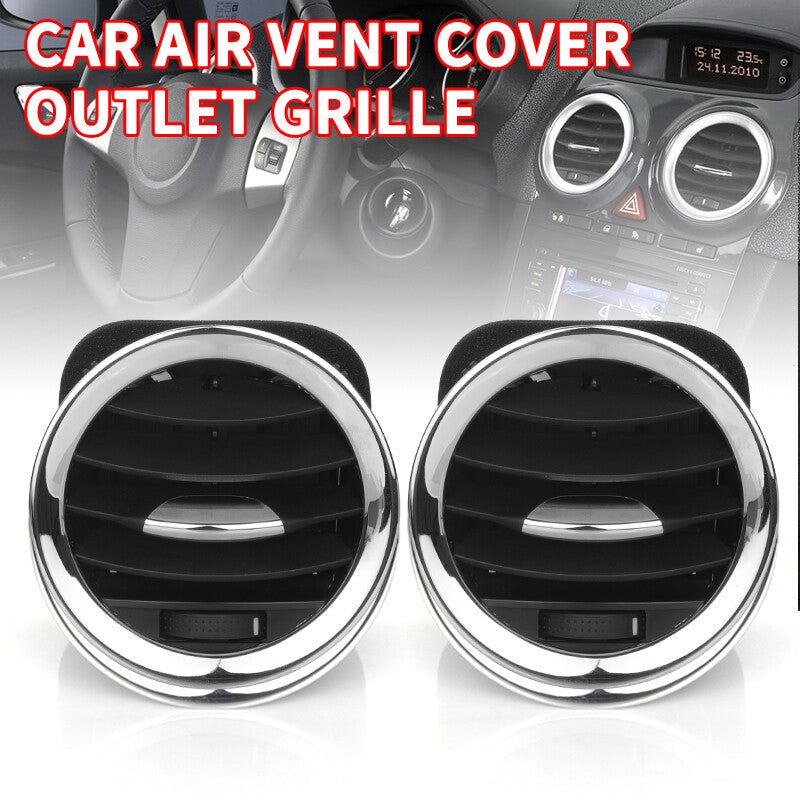 2pcs Chrome A/C Air Vent Cover Outlet Grille for Opel ADAM for CORSA D MK3 for Vauxhall