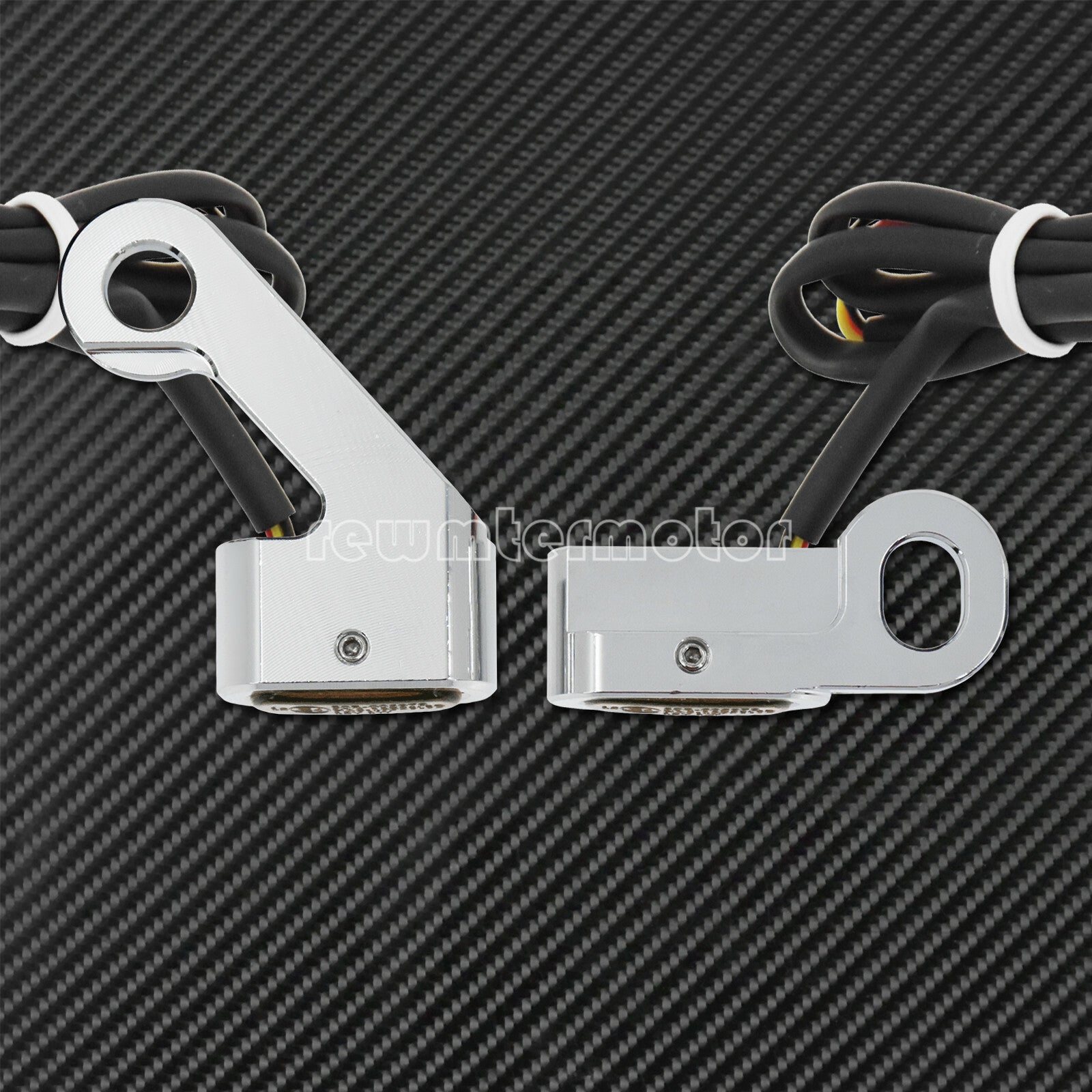 2X Chrome LED Turn Signal Indicator Light Fit For Touring 09-17 Softail 15-20