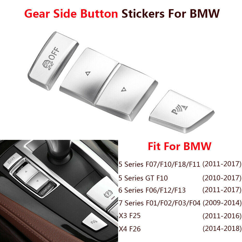 Gear Shift Knob Button Interior Cover Trim for BMW 5 6 7 F10 F07 X3 X4 F25 F26