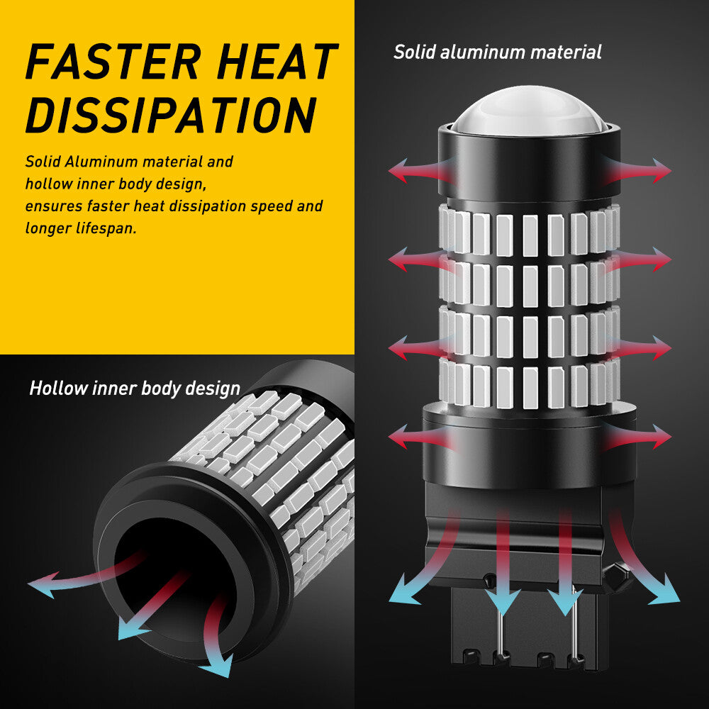 AUXITO 3157 3156 Canbus Red Line 102 LED Lighting Station/Cart