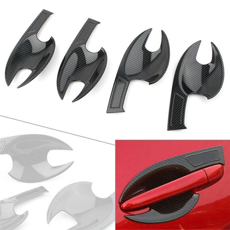 Fit for Mazda 6 Atenza 2020-2022 Carbon Fiber ABS Outside Door Bowl Cover Trims