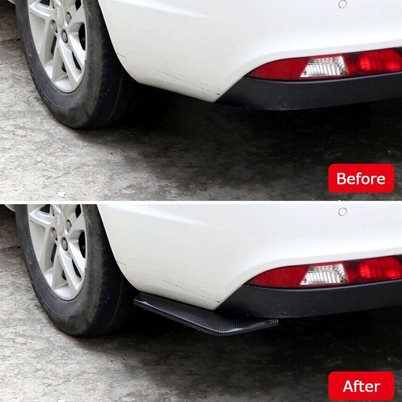 A pair of carbon fiber style rear bumper lips, diffuser, splitter, and Kanard protective film.