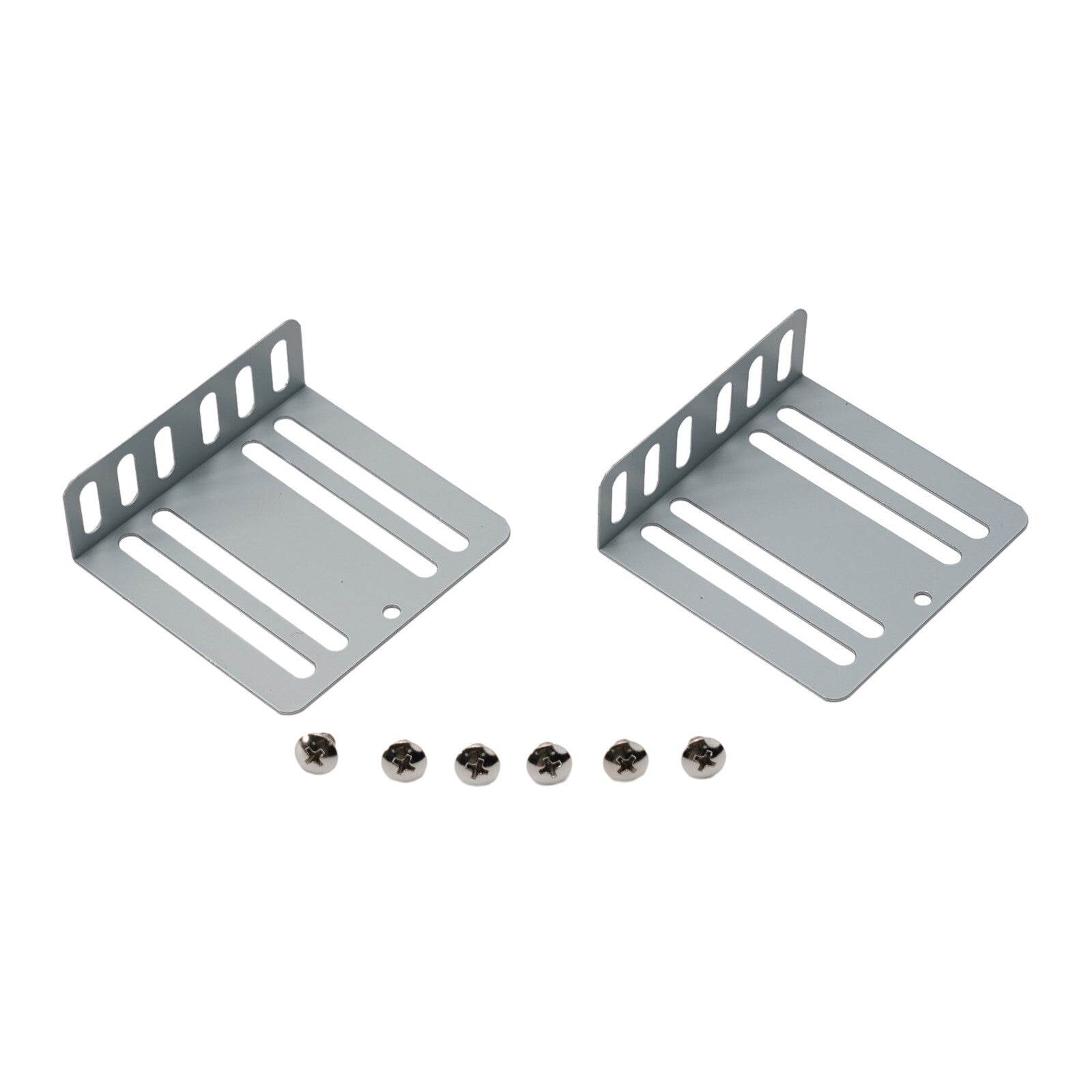 Mounting kit for car radio 2-mount bracket 70x75x24mm 8-screw bracket support
