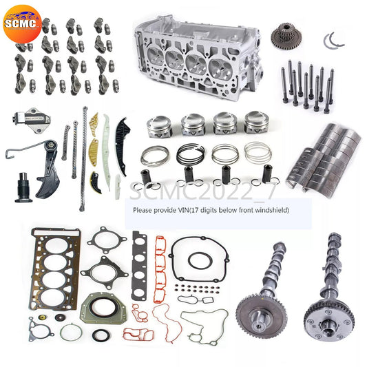 2.0TCylinder Head Camshaft SetTiming Piston Kit for VW for AUDI CCTA CCZA CCZB CDAA