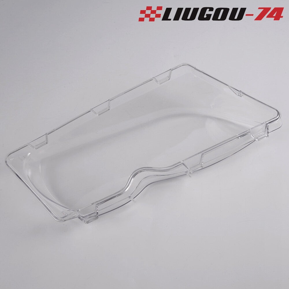 A pair of headlight lenses suitable for BMW 2002, 2003, 2004, 2005 E46, 325i, 325Xi, 330i, and 330Xi.