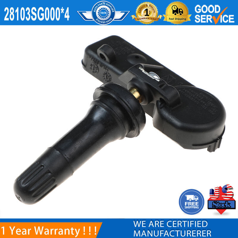 4 TPMS tire pressure sensors 281034G000 for Subaru WRX Outback Impreza XV