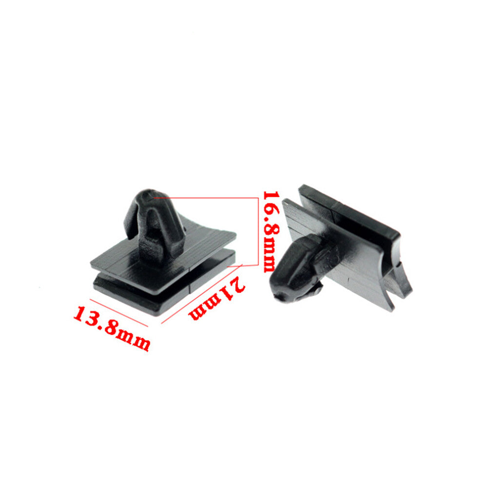 10 Car Rocker Panel Moulding Clips Lower Black Molding Retainer for Nissan