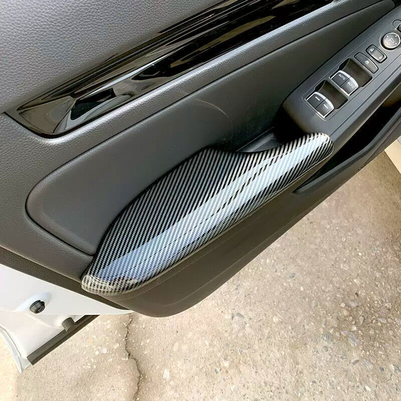 4X ABS Carbon Fiber Inner Door Armrest Panel Cover Trim for Honda for Civic 22-2024