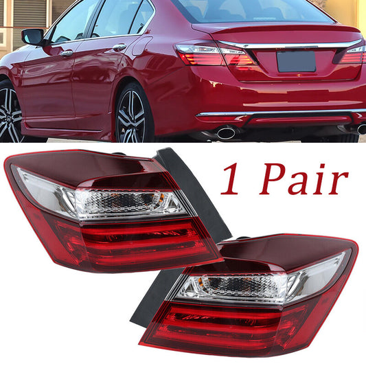 Pair Outer Tail Lights Taillights Left Passenger Fit for Honda Accord 2016-2017