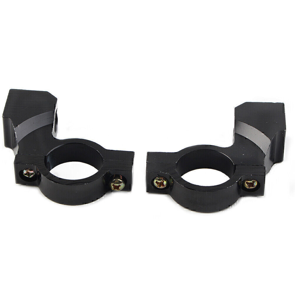 7/8 Motorcycle Bike Handlebar Rearview Mirror Mount Bracket Clamp Black