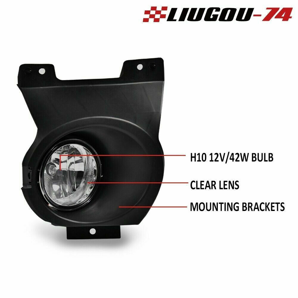 2-piece set of clear driving fog lights with bulbs, new, suitable for 2011-2014 for Ford F150s.