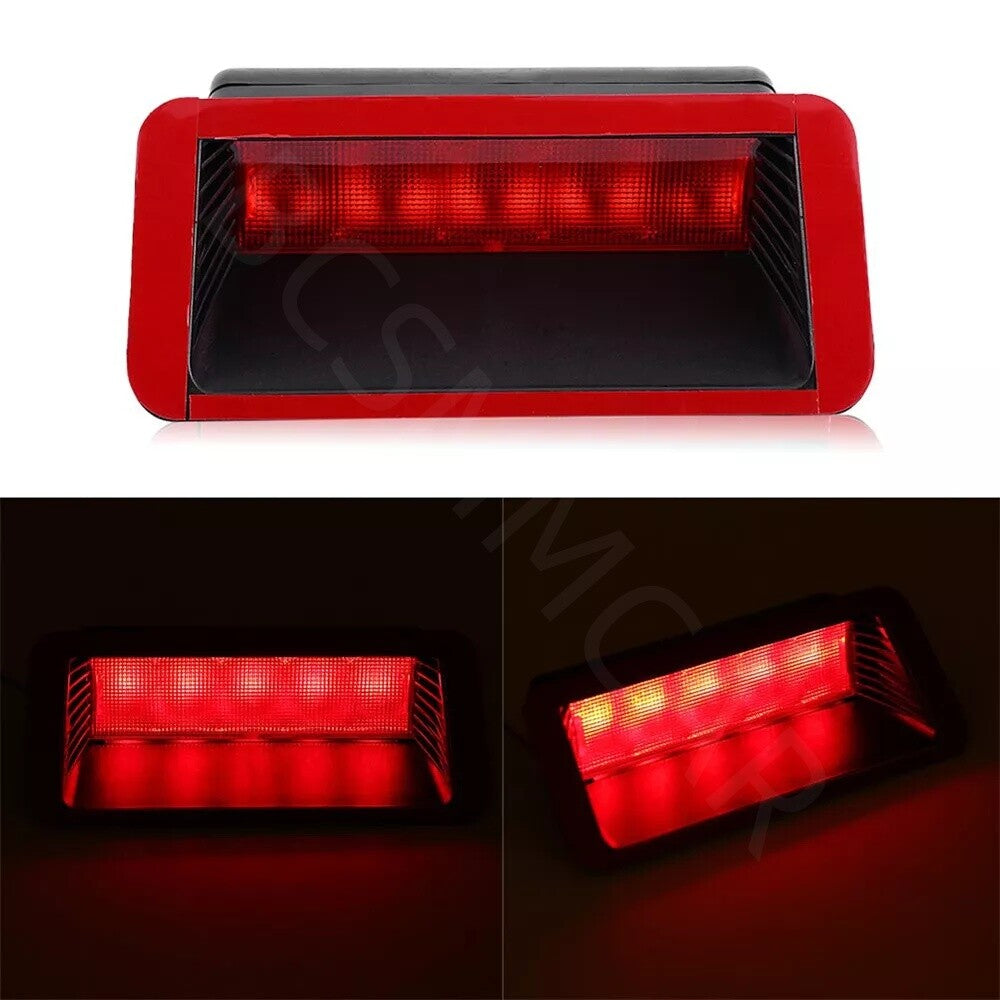 3rd 5 LED Rear Bumper Tail Brake Stop Light Car Red Warning Lamps High Mount