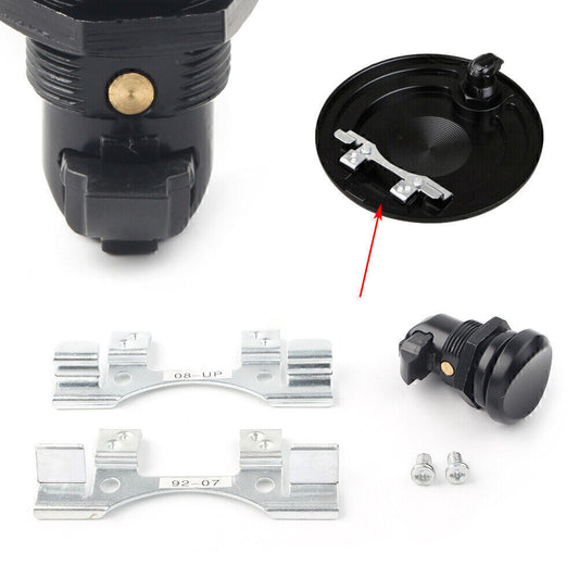 for Harley Touring Road Glide 1992-2016 Fuel Door Push Button Gas Oil Cap Tank