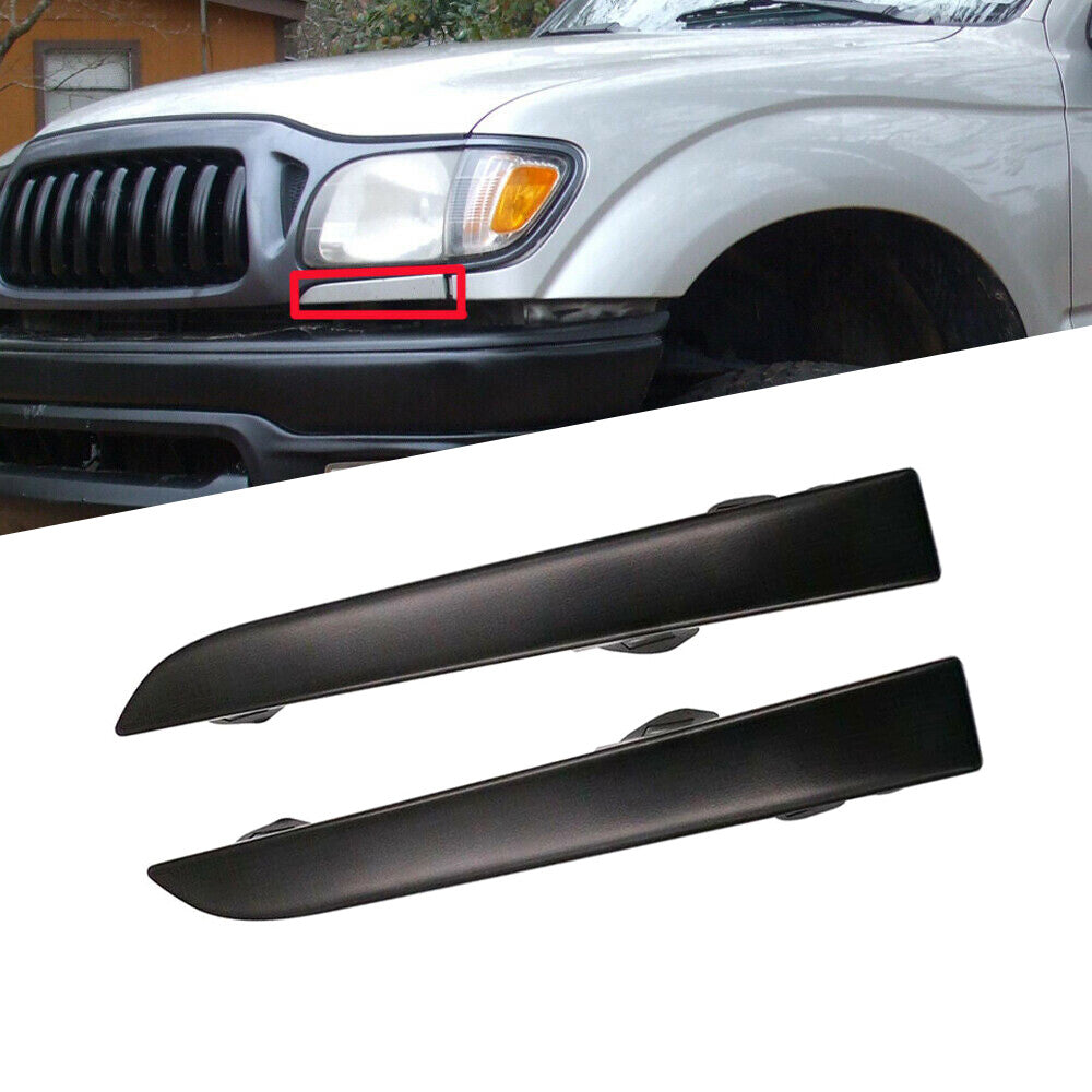 1Set Fit 2001-2004 for Toyota Tacoma Front Bumper Grille Headlight Filler Trim Panel