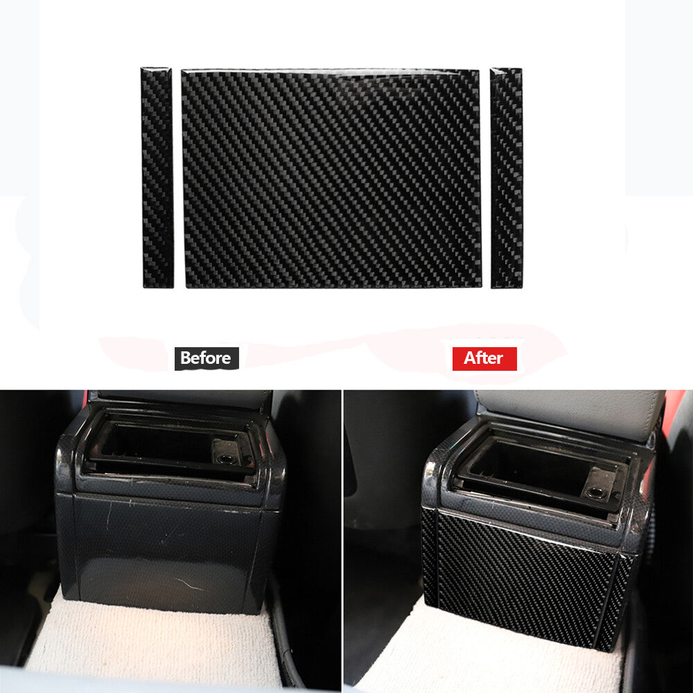 3X Carbon Fiber Rear Air Vent Outlet Cover Trim for BMW 3 Series E46 1998-2005
