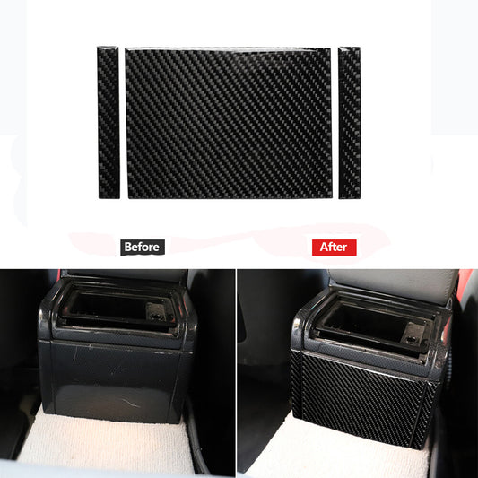 3X Carbon Fiber Rear Air Vent Outlet Cover Trim for BMW 3 Series E46 1998-2005