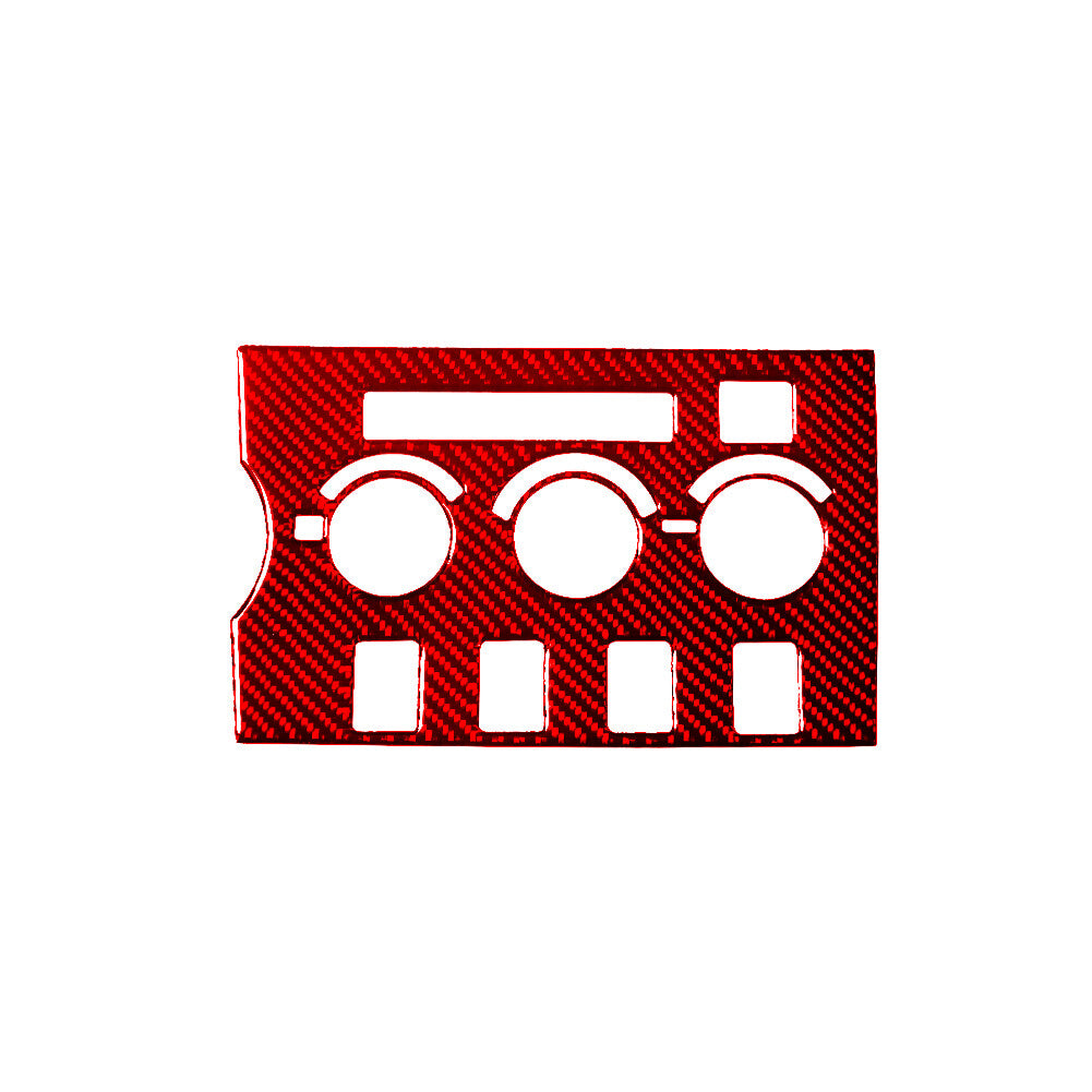 Red Central A/C Control Trim Type B Carbon Fiber for Toyota Tundra 2007-2013
