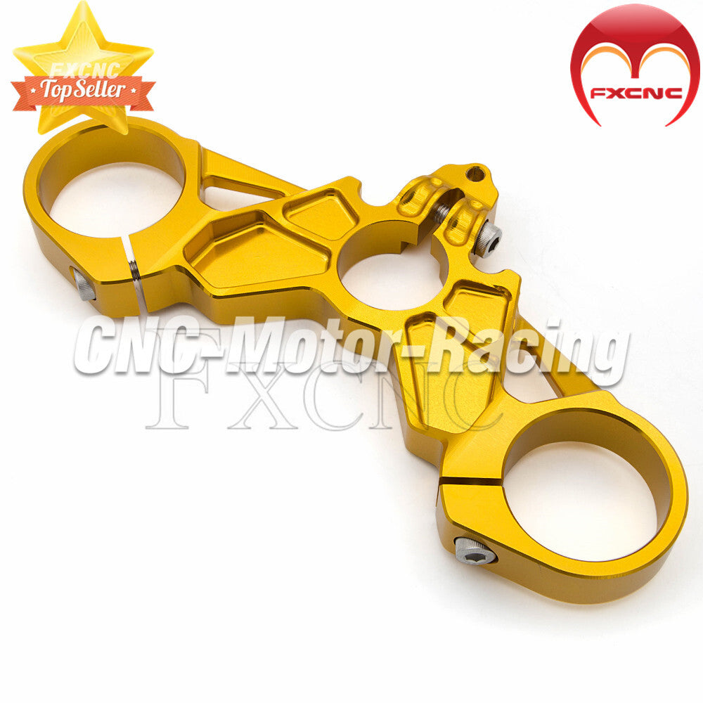 Suitable for Ducati 749, 848, 999 gold CNC aluminum alloy motorcycle top upper three-ply tree