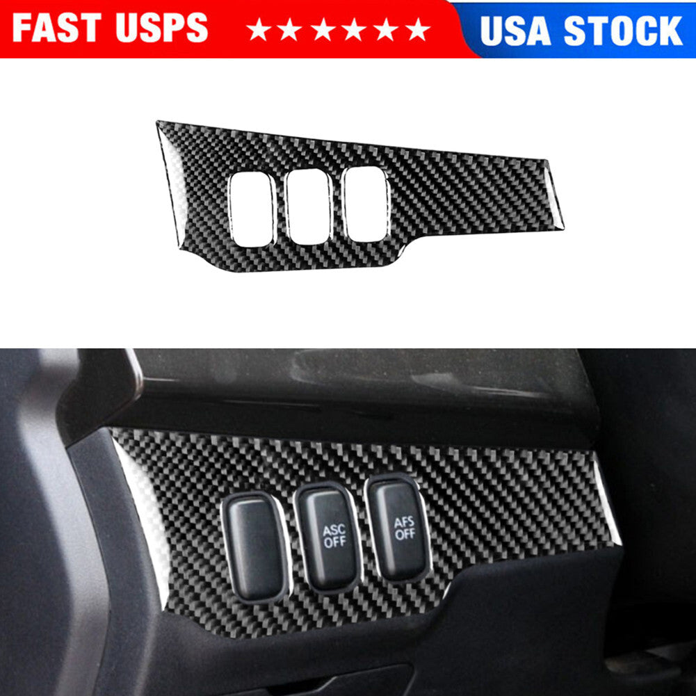 Carbon Fiber Interior Light Control Cover Trim for Mitsubishi Lancer 2008-2015
