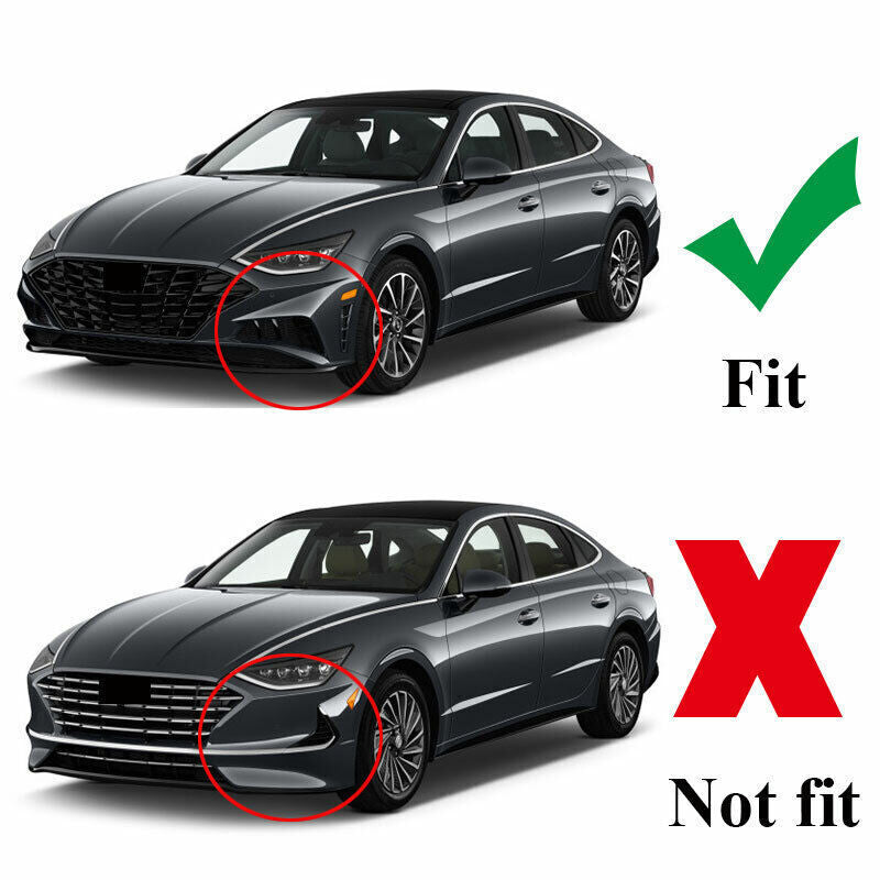 for Hyundai Sonata 2020-2023 Glossy Black Front Bumper Lip Chin Splitter Spoiler