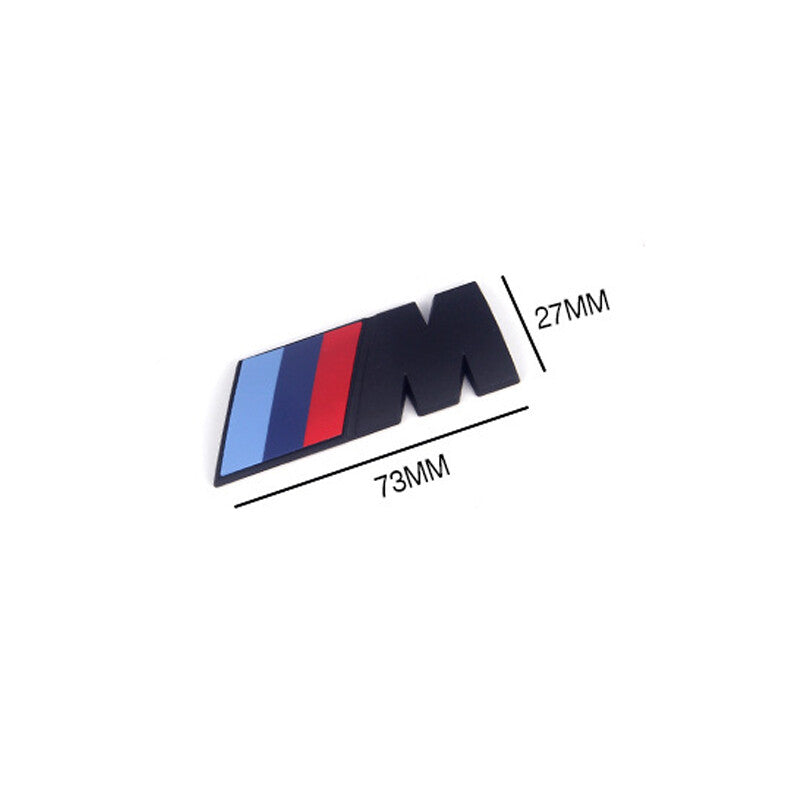 for BMW M Series X6M Trunk Emblem Size Middle Lettering Decal Badge Set Black