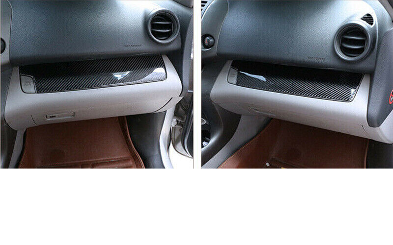 Carbon Fiber Inner for Co -Pilot Dashboard Strip Cover Trim for Toyota RAV4 2006-2012