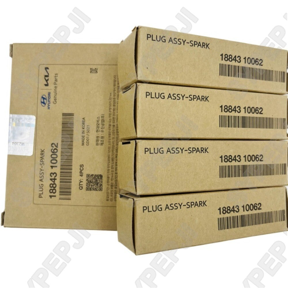 Spark plugs 1884310062- (4 pieces) suitable for Kia Morning Picanto 1.0L and 1.2L KAPPA engines (2011+).