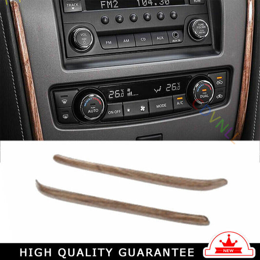 Inner Gear Shift Both Side Cover Trim for Nissan Armada Y62 2017-2020 Wood Grain