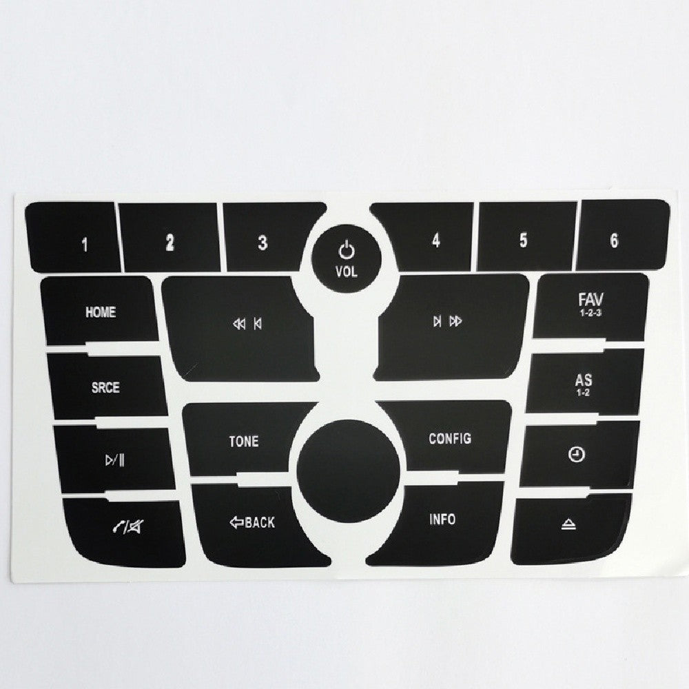 Radio Audio Button Repair Decal Sticker Black for Buick Verano 2012-2015/ Encore