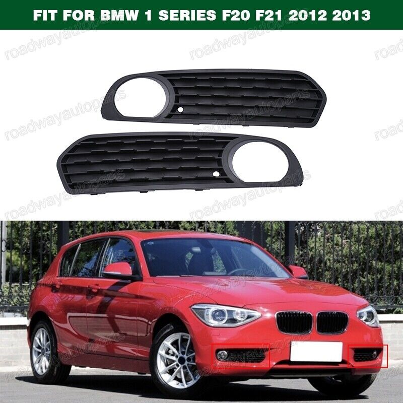 2pcs Front Lower Fog Light Cover Grille Bezel for BMW 1 Series F20 F21 2012 2013