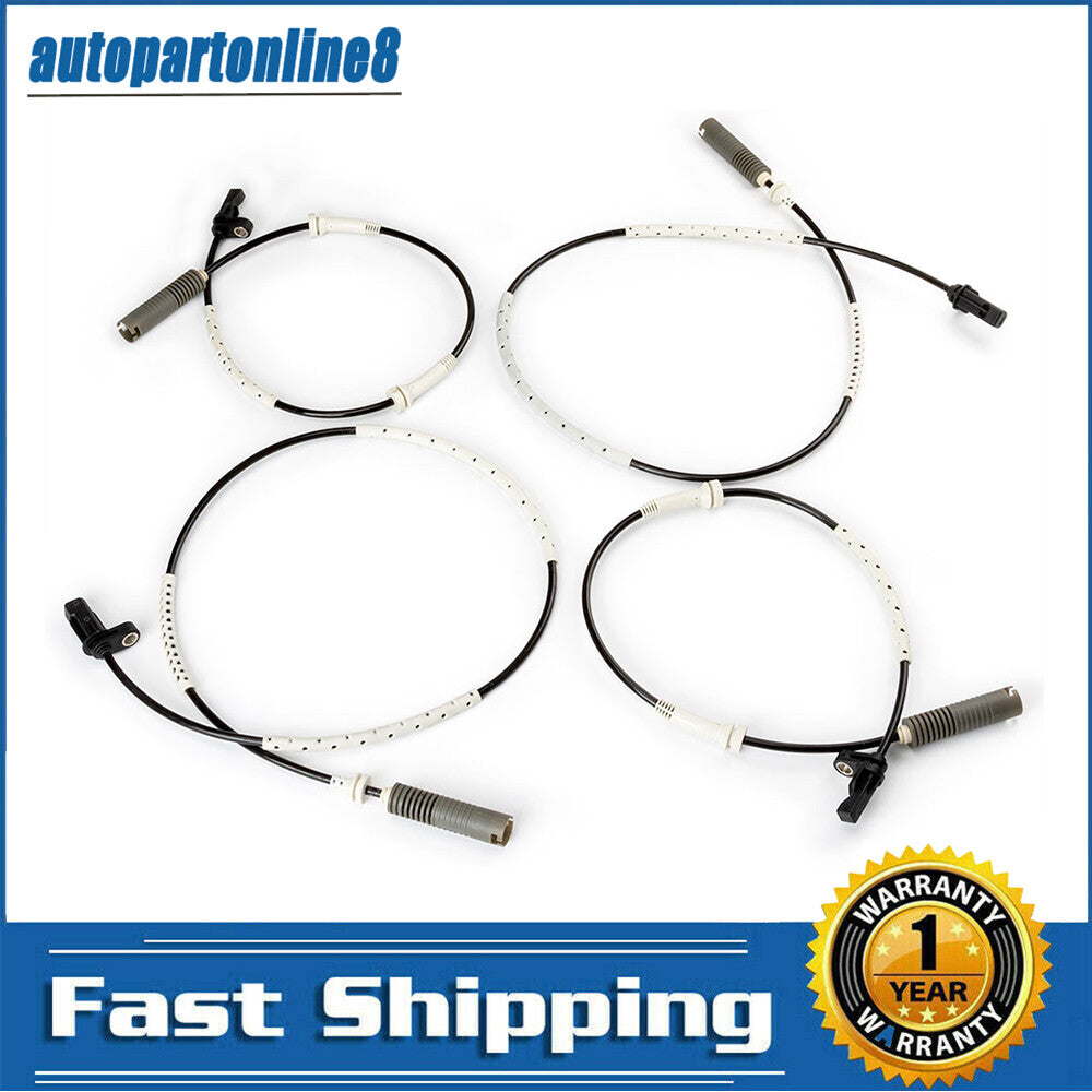 4Pcs Front Rear Left Right ABS Wheel Speed Sensor for BMW 128i 325i 323i 328i