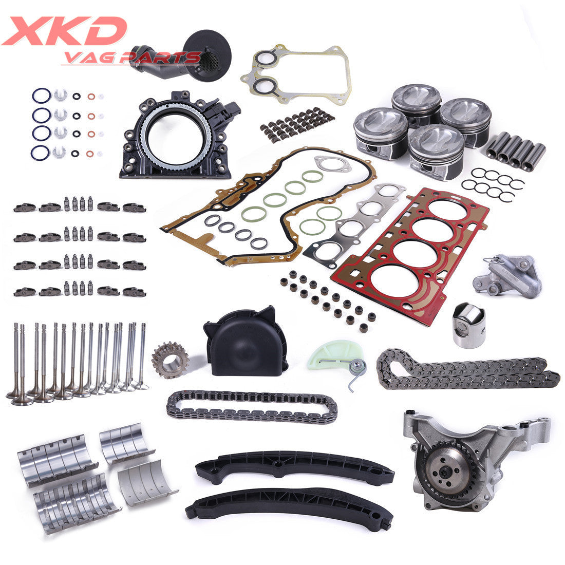 1.4T piston and CAXA engine gasket overhaul and rebuild kit suitable for Volkswagen for Golf , for Jetta , and for Tiguan .