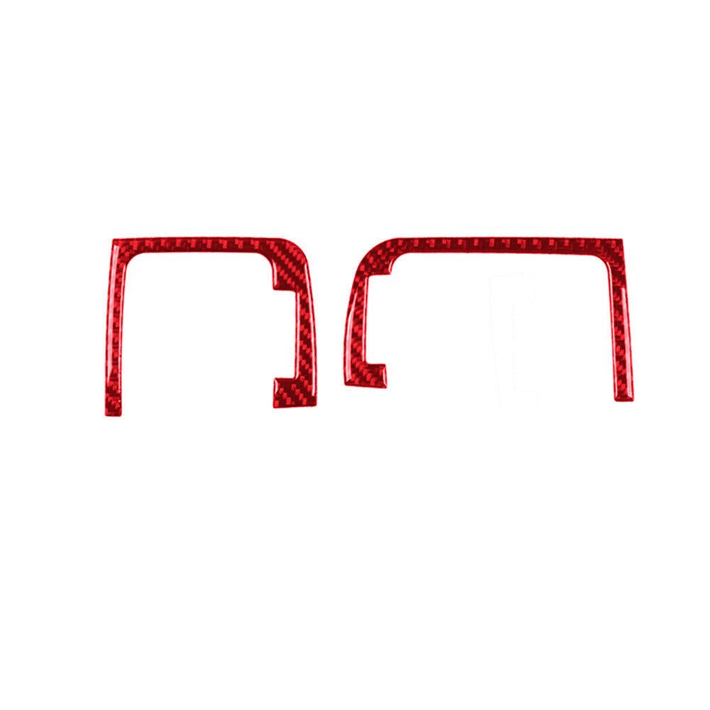 Red Carbon Fiber Interior Side Air Vent Outlet Cover Trim for ACURA TL 2009-2014