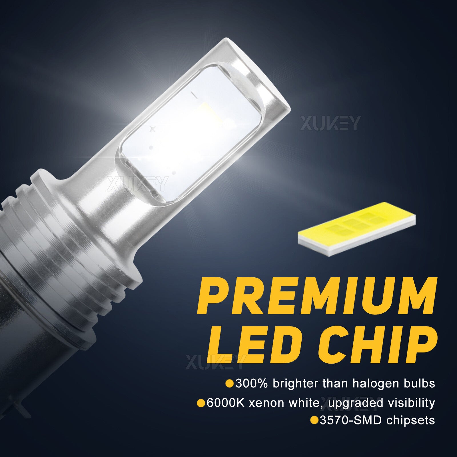 BA20D S2 S1 H6 LED Motorcycle Headlight Bulb Hi/ Lo Spot Beam Motorbike Headlamp
