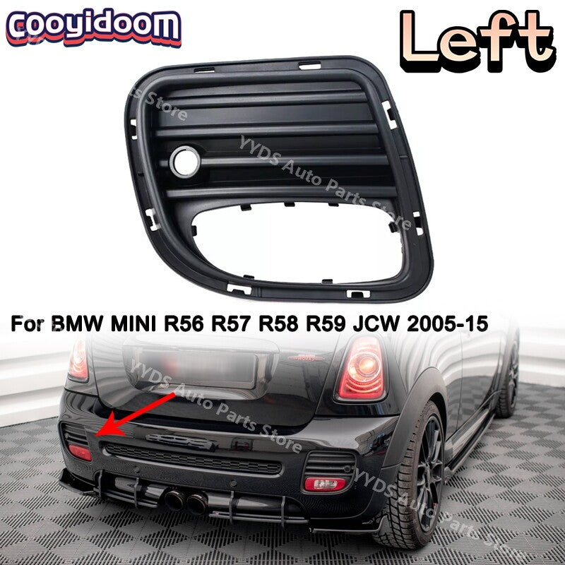 Left rear fog light frame grille suitable for BMW for MINI R56 R57 R58 R59 JCW 2005-15