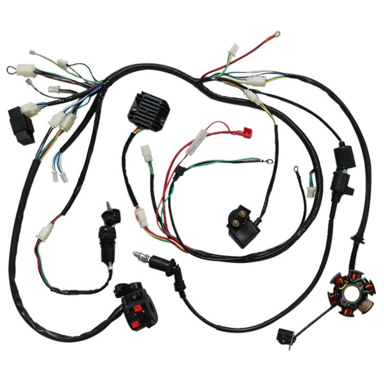 Carburetor Wiring Harness Electrics Stator For GY6 125cc 150cc ATV Quad Go Kart